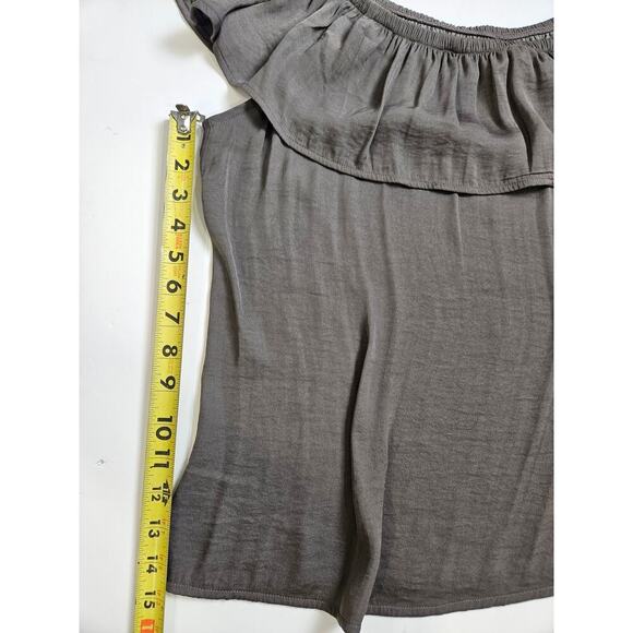 Maurices Off the Shoulder Gray Flowy Lightweight Medium - Picture 5 of 7
